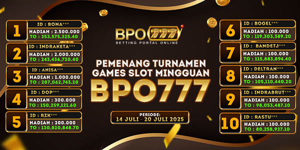Bonus Turnamen BPO777